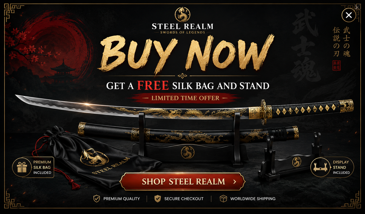 Free Display Set — Stand + Silk Bag