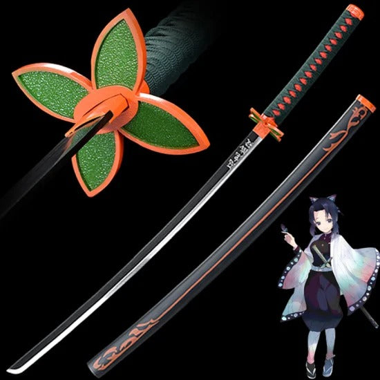 104cm Cosplay Kochou Shinobu Carbon Steel Demon Slayer Japanese Anime Sword