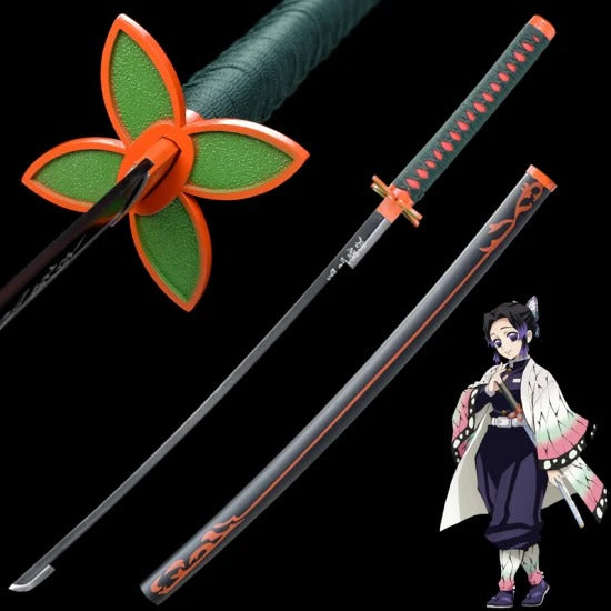 104cm Kochou Shinobu Katana Carbon Steel Demon Slayer Japanese Anime Sword