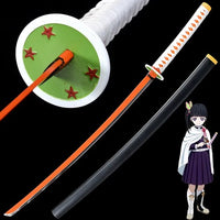 104cm Cosplay Katana Carbon Steel Demon Slayer Japanese Anime Tsuyuri Kanawo's Sword