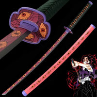 104cm Cosplay Weapon Carbon Steel Demon Slayer Anime Japanese Cartoon Kokushibo's Sword