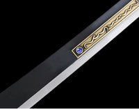 One Piece Carbon Steel Dracule Mihawk's Sword Gemstone