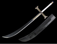 One Piece Carbon Steel Dracule Mihawk's Sword Gemstone