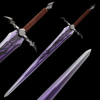 Anime Solo Leveling Stainless Steel Sung Jin-Woo's Sword Purple