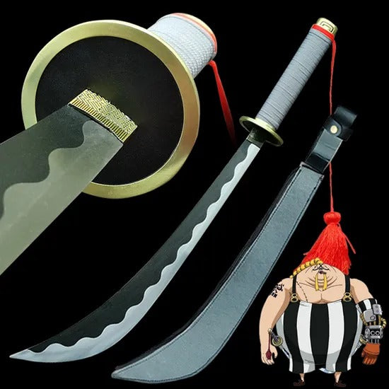 One Piece Anime Stainless Steel Queen's Sword Cartoon Cosplay