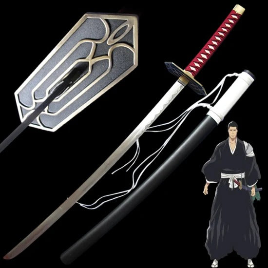 104cm Bleach Carbon Steel Anime Cosplay Kurosaki Isshin Katana Japanese