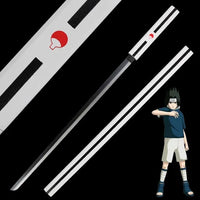 Naruto Anime Carbon Steel Uchiha Sasuke's Sword Cosplay