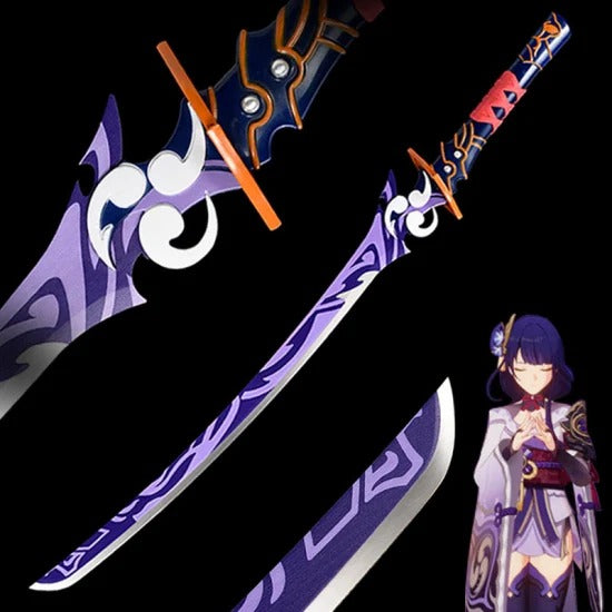 Genshin Impact Stainless Steel Raiden Shogun' S Sword Game