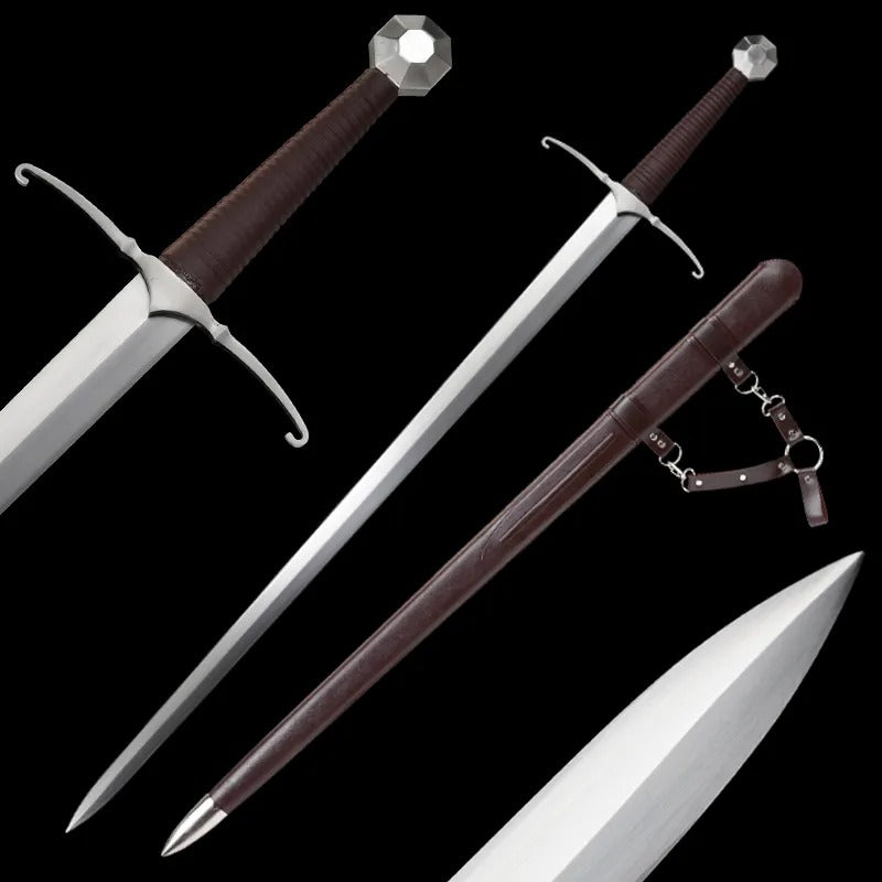 Medieval Sword Brown Leather