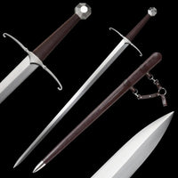 Medieval Sword Brown Leather
