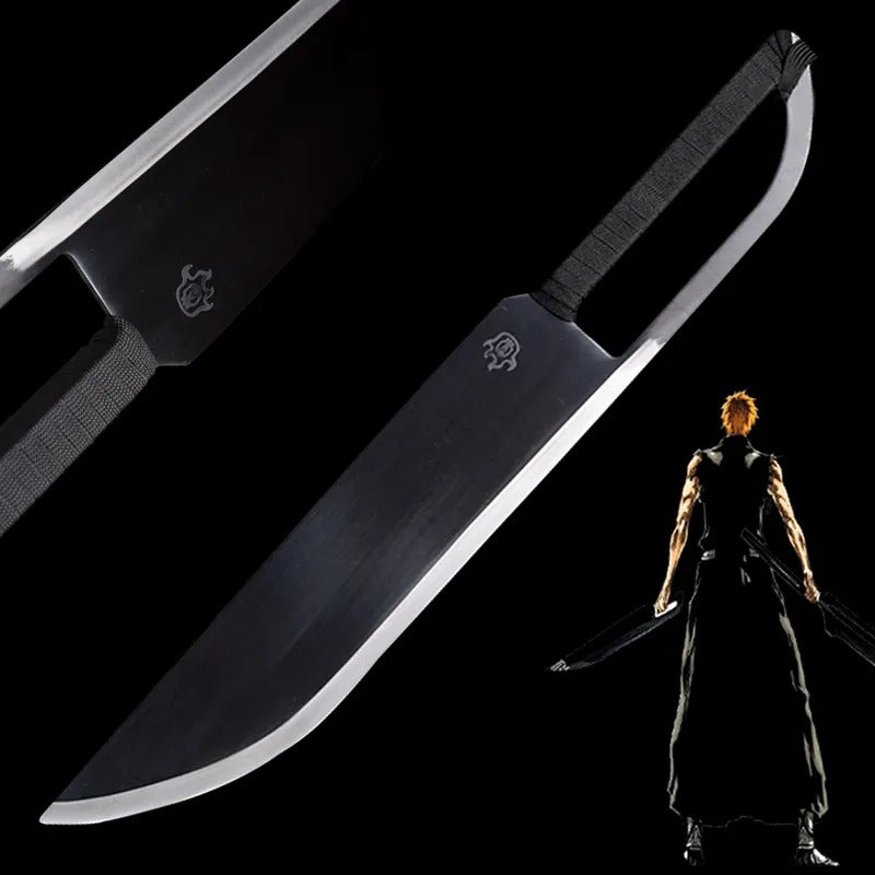 Carbon Steel Bleach Cartoon Kurosaki Ichigo's Sword Short Cosplay