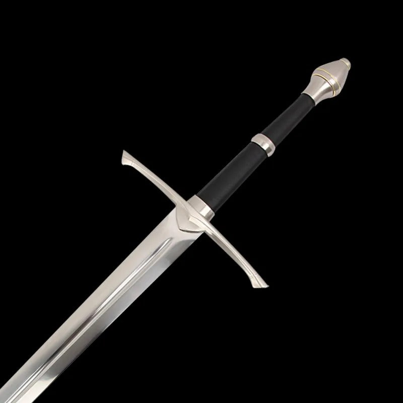 Lord of The Rings Medieval Sword Black Leather