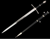 Lord of The Rings Medieval Sword Black Leather