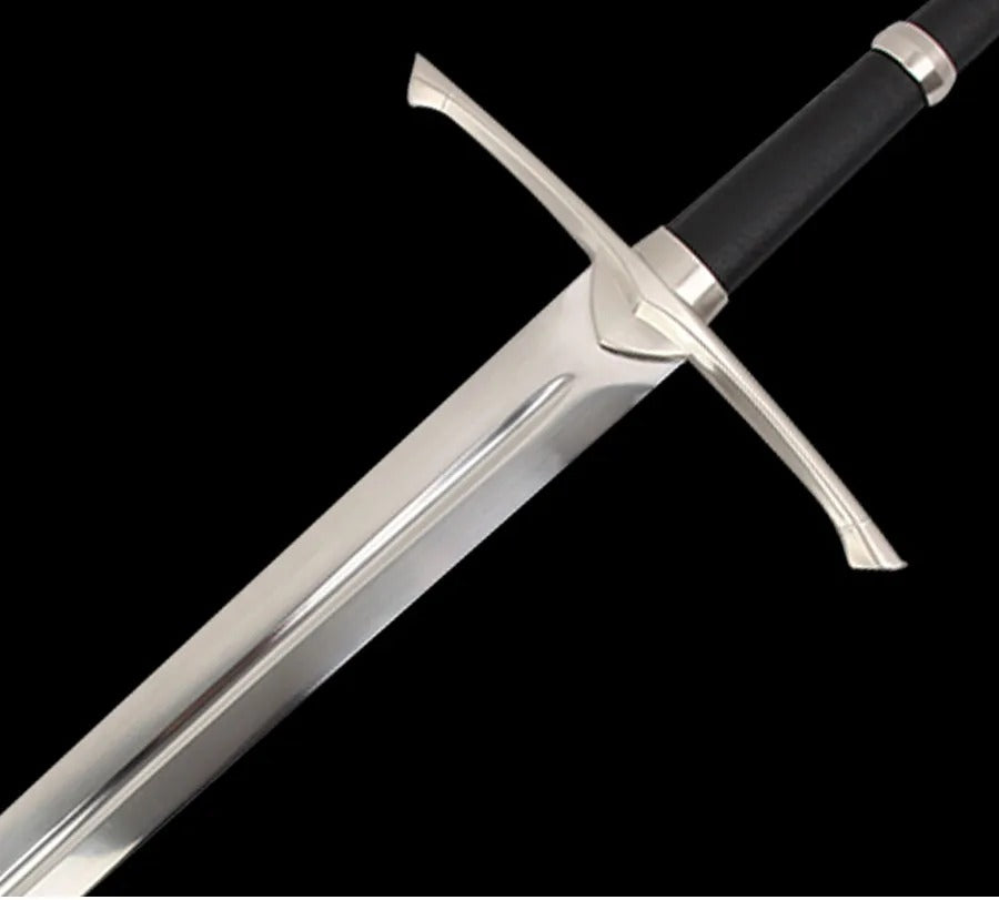 Lord of The Rings Medieval Sword Black Leather