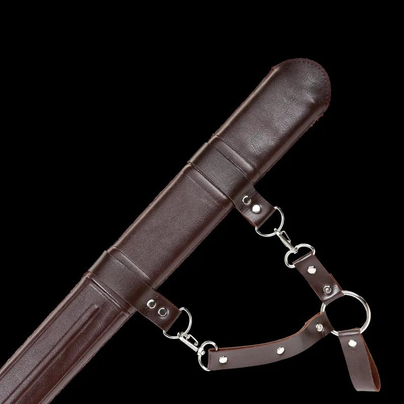 Medieval Sword Brown Leather