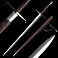 Medieval Sword Brown Color Western