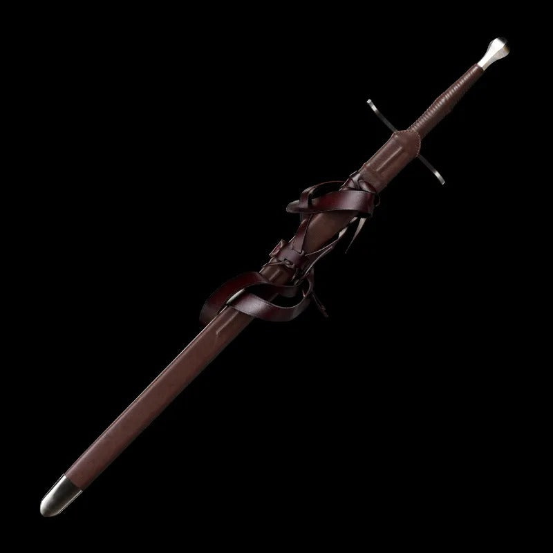 Medieval Sword Genuine Leather Brown