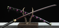 Zoro Swords Shusui Black Blade Katana | One Piece Anime Sword Replica