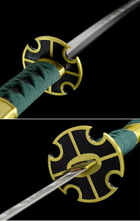 One Piece Carbon Steel Anime Roronoa Zoro's Sword Katana
