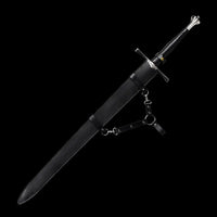 Medieval Sword Black Rapier