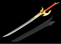 Solo Leveling Cha Hae-in Cosplay Gold Color Anime Sword
