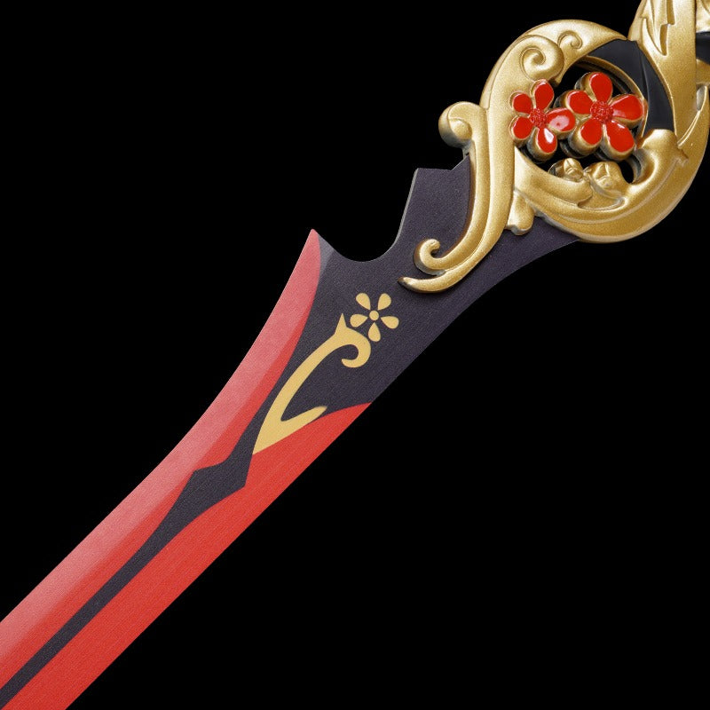 Solo Leveling Stainless Steel Cosplay Plum Blossom Pattern Anime Sword