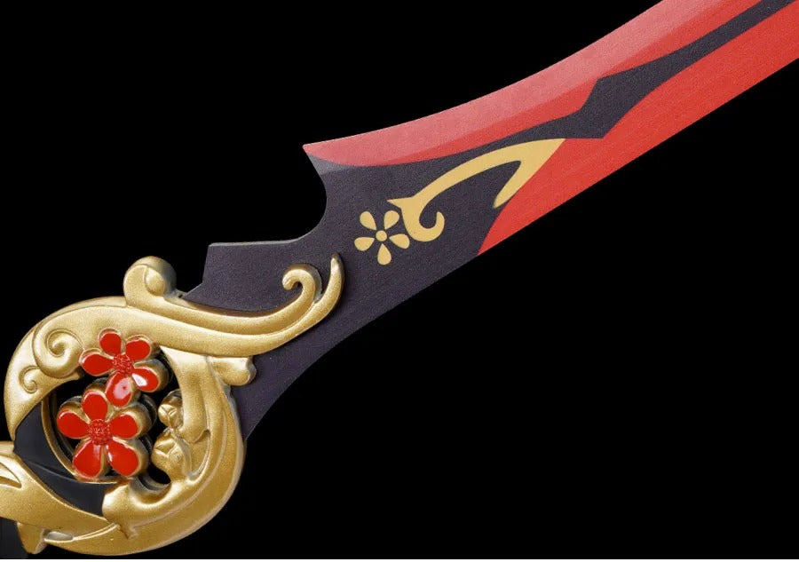 Solo Leveling Stainless Steel Cosplay Plum Blossom Pattern Anime Sword