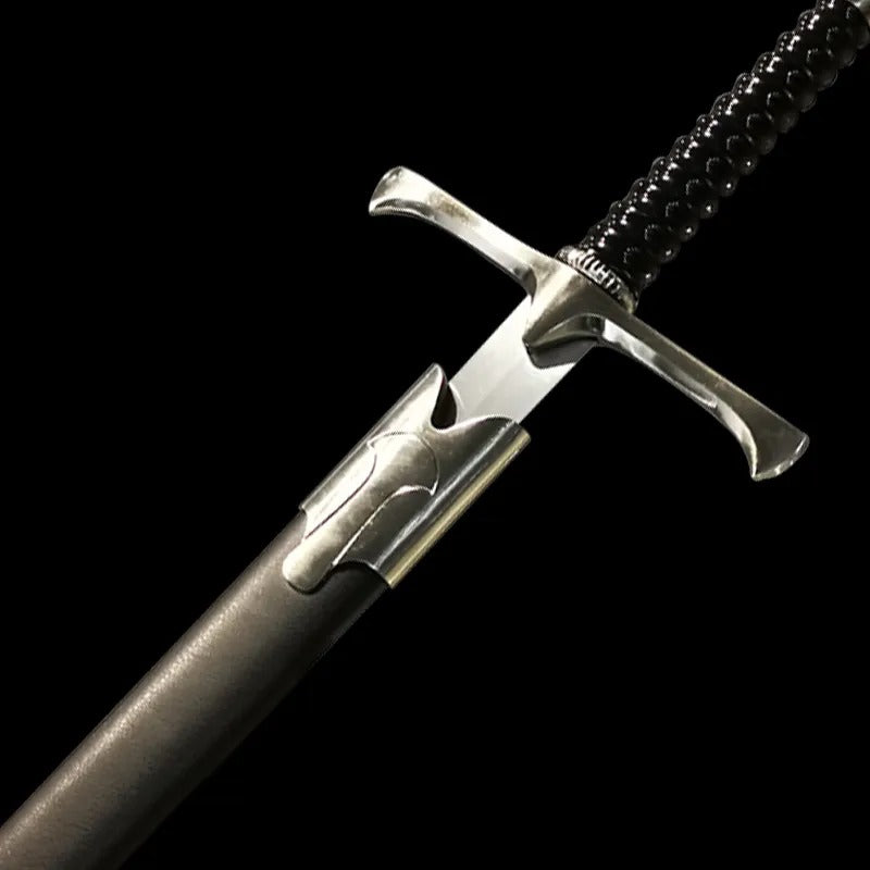Medieval Sword Stainless Steel Black