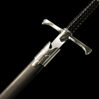 Medieval Sword Stainless Steel Black