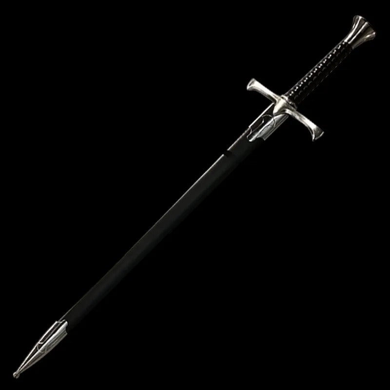 Medieval Sword Stainless Steel Black