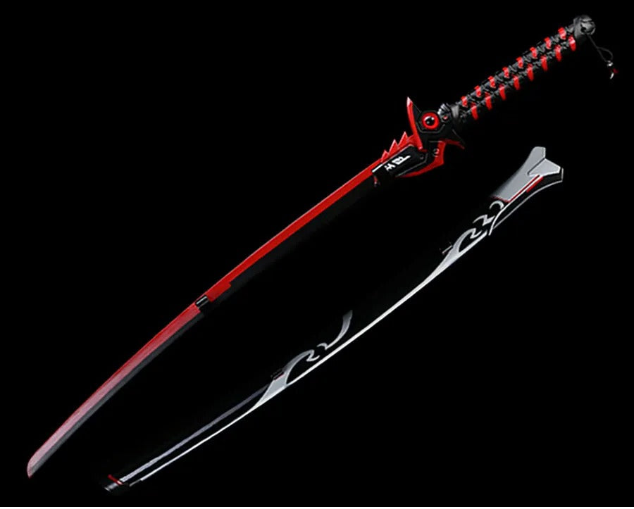 Game Overwatch Carbon Steel Shimada Genji's Sword Red