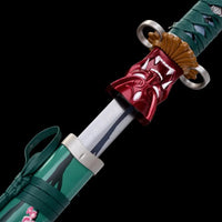 Valorant Carbon Steel Game Sword Katana Green Devil Series