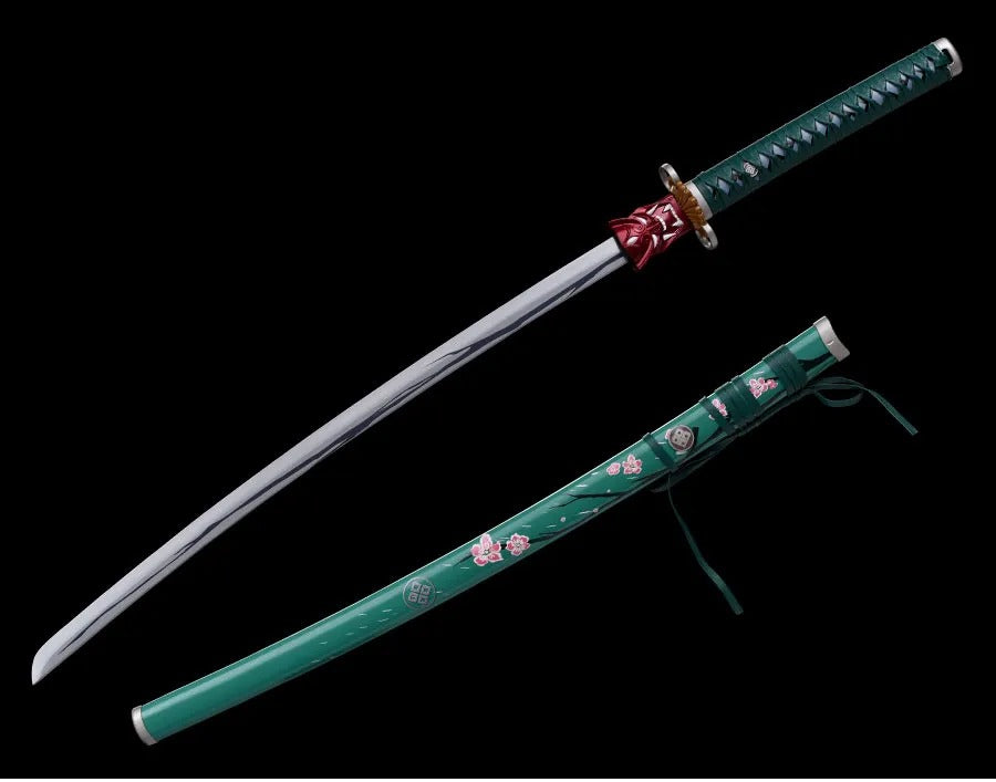 Valorant Carbon Steel Game Sword Katana Green Devil Series