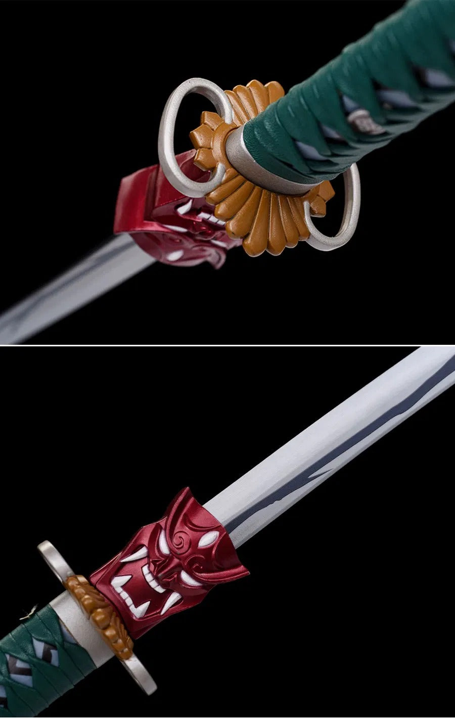 Valorant Carbon Steel Game Sword Katana Green Devil Series