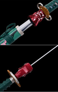 Valorant Carbon Steel Game Sword Katana Green Devil Series