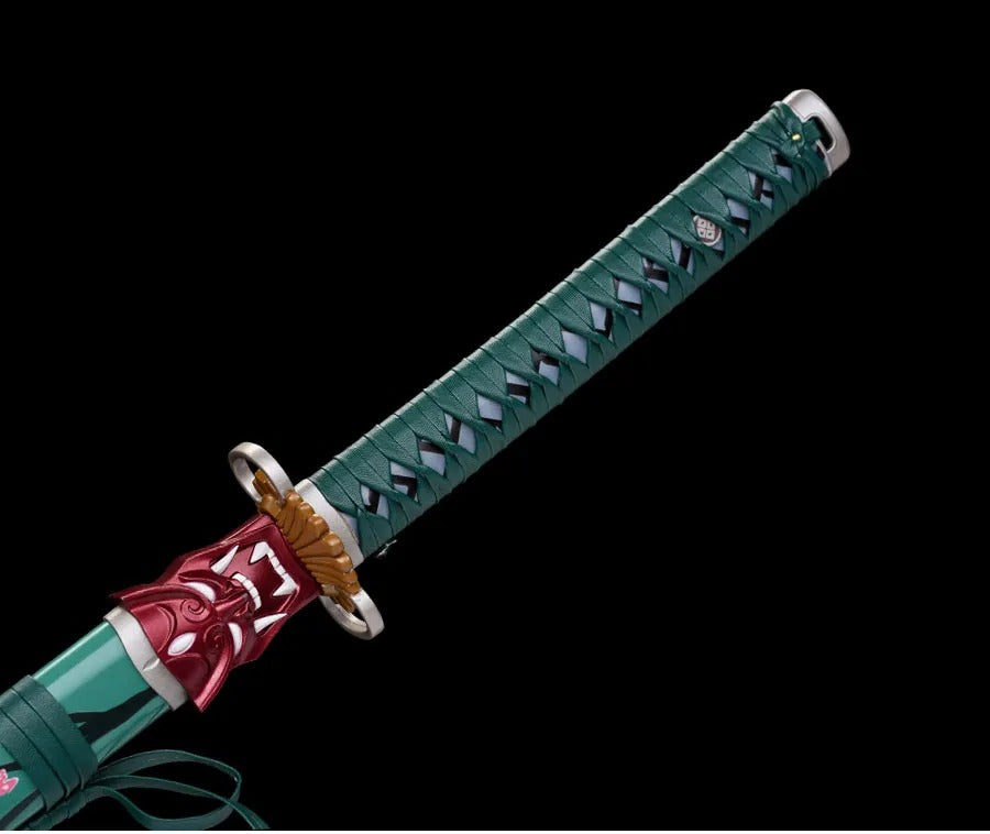 Valorant Carbon Steel Game Sword Katana Green Devil Series