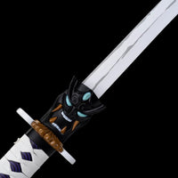 Valorant Carbon Steel Game Sword Katana White Blade