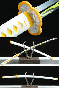 Demon Slayer Sword Zenitsu Agatsuma Katana | Anime Cosplay Replica